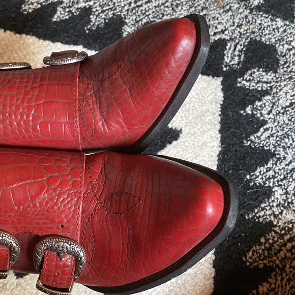 Matisse Red Bloke Western Mules - Picture 8 of 8